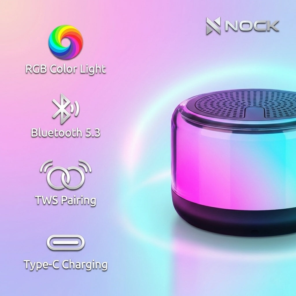 NOCK Doodle – RGB Mini Wireless Speaker